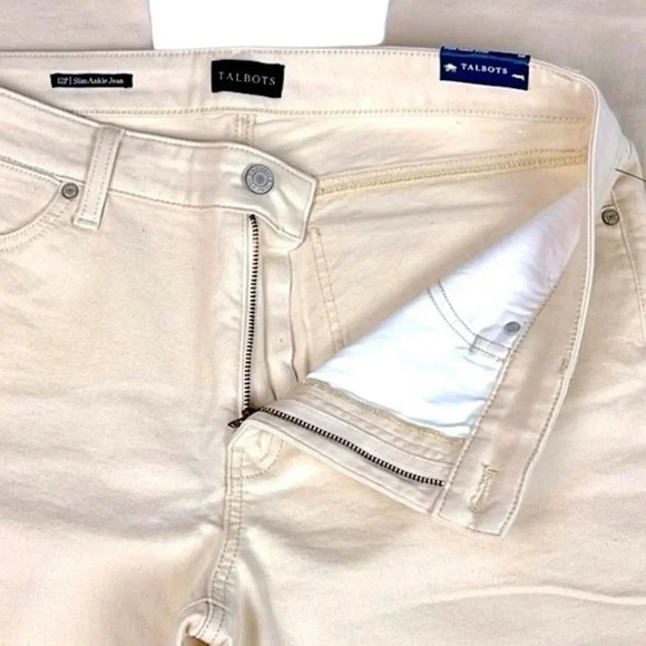 Talbots New Women’s 12P Slimming Panel Ankle Jean - Picture 5 of 7